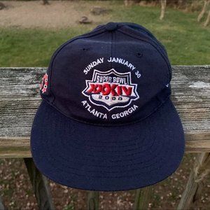 Vintage Navy SUPER BOWL XXXIV Clasp Back hat Canon Afc Nfc Stitching OS